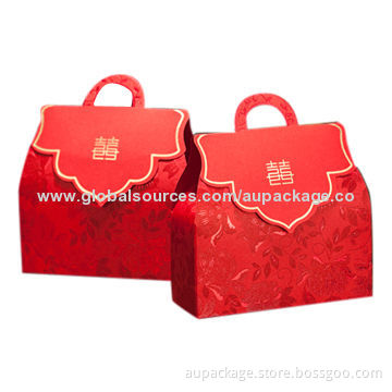 Candy boxes with embossing, customized size and printing